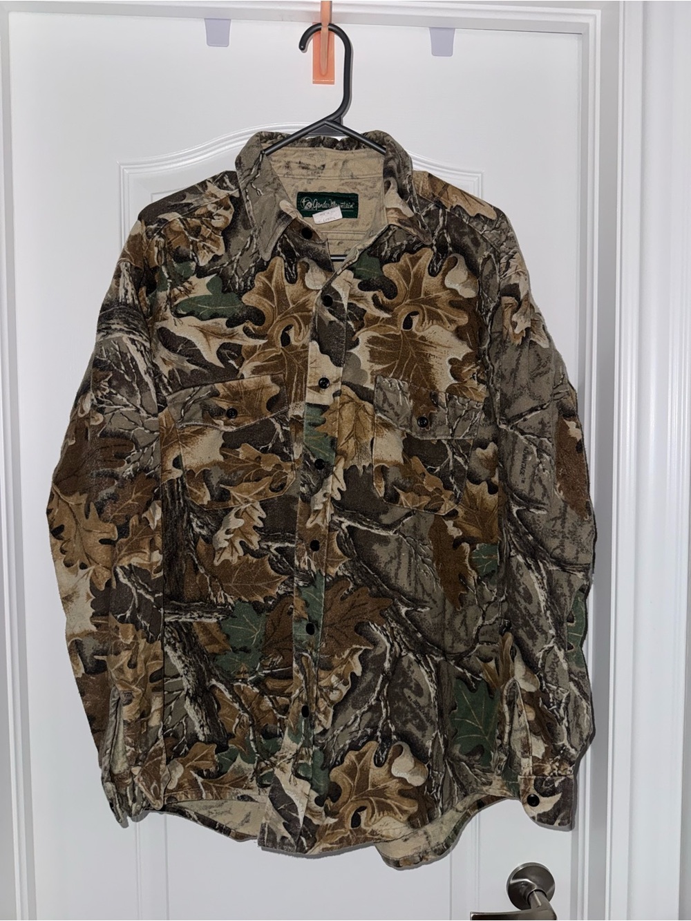 100% Cotton Realtree-Style Camo Button-Up Jacket